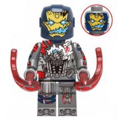 Boneco Blocos De Montar Homem De Ferro Damaged Ultron