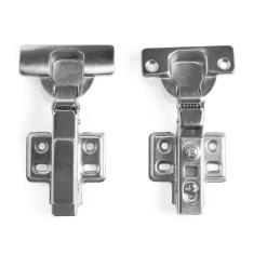 Kit 7 Dobradiças Inox Curva com Amortecedor 35mm