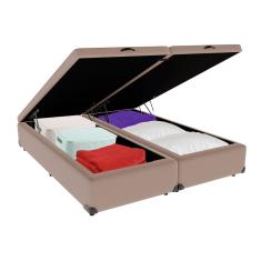 Cama Box Baú King 193x203 Bege
