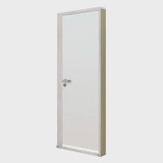 Kit Porta de Madeira Lisa 212x65cm com Batente de Alumínio 3,6cm Ecomadeiral mgm