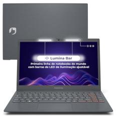 Notebook Positivo Vision C14 Celeron 4GB 128GB eMMC, Windows 11 Home, Lumina Bar, Tela 14" HD Antirreflexo, Tecla Link – Cinza