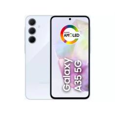 Smartphone Samsung Galaxy A35 128GB 5g - Azul Claro, Câmera Tripla 50mp + Selfie 13mp, Ram 6gb, Tela 6.6"