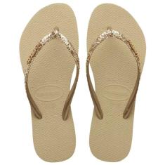 Chinelo Havaianas Slim Glitter II Feminino-Feminino