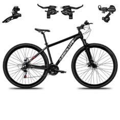 Bicicleta Aro 29 Absolute Nero 5 21v Mtb Indexada Alumínio Suspensão 80mm Câmbios Trocador Shimano-Unissex