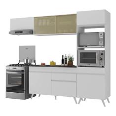 Armário de Cozinha Compacta 4 peças Mp3691.891 Veneza Branco