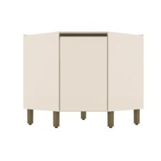 Balcão Canto Oblíquo 1 Porta 79cm Connect Off White