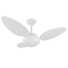 Ventilador de Teto Infinity Commerce Colonial Branco 3 Pás Mdf Branca 