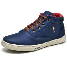 Tenis Infantil Menino Cano Alto Casual Sapatenis 27 ao 36 - RM, Azul, 