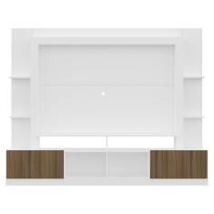 Rack Estante com Painel Tv 65 e 2 Portas Oslo Branco