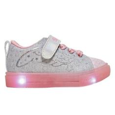 Tênis Infantil Skechers Twinkle Toes LED Sparks Ice Feminino-Feminino