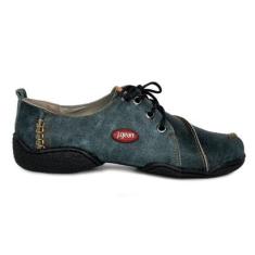 Tênis Feminino J.Gean Couro Legítimo Clássico Casual Retrô CL0079-Feminino