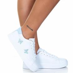 Tênis Feminino Casual Branco Borboleta Estilo Shoes-Feminino
