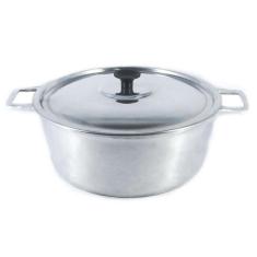 Caçarola Panela Polida Alça Alumínio Fundido com Tampa 45cm