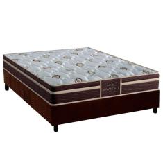 Conjunto Box Viúva: Colchão Anatômico Probel D33 Firmepedic ProDormir Advanced Tech1500 Plus Brown + Base CRC Suede Brown (128x188)