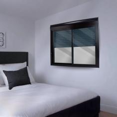 Janela de Aluminio Persiana Automatica 110v 150x120cm 2 Folhas - CRV