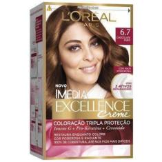 Tintura Imédia Excellence Creme L'Oréal 6.7 Chocolate Puro - Loreal - 