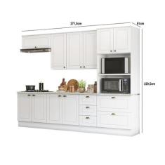 Cozinha Completa 5 Peças Americana com Torre Quente 2 Fornos Branco - 