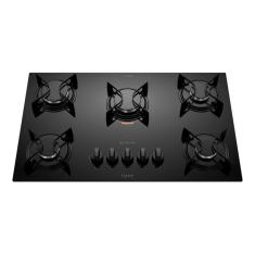 Cooktop 5 Bocas Preto Com Mesa De Vidro Atlas U Top Preto Bivolt