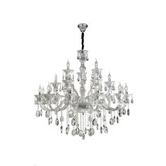 Lustre Maria Thereza Transparente 21 Braços