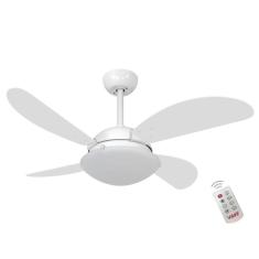 Ventilador de Teto Casa H Volare Fly Branco 3 Velocidades com Controle Remoto e Função Exaustão 220V