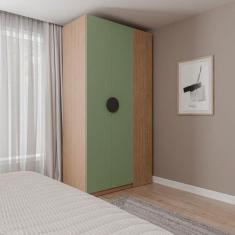 Guarda-roupa Modulado Joy Canto Cabecasa Madeiramadeira Verde
