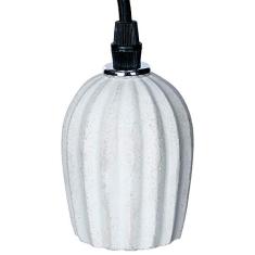 Pendente Soquete em Cimento Cinza, Mart, Cinza