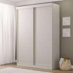 Guarda Roupas Samambaia 2 Portas Ripado CabeCasa MadeiraMadeira Off White