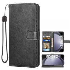Asuwish Compatível com Samsung Galaxy Z Fold 5 5G 2023 capa carteira com suporte para cartão e capa flip de couro acessórios para celular capas para celular Gaxaly ZFold5 Z5 Fold5 45 ZFold55G mulheres