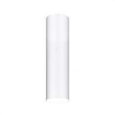 Plafon Viena Tubo 30cm Conti Ilumina  o Branco Fosco