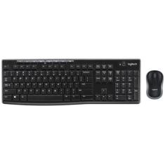 Kit mouse e teclado logitech mk270 sem fio pto