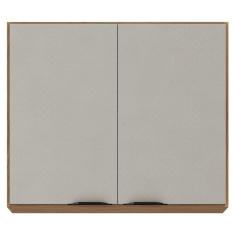 Armário Aéreo Para Cozinha Firenze 2 Portas Amêndola Touch Nude Prime Tx - Demóbile