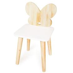 Cadeira Infantil de Madeira Borboletinha - Eita Casa Perfeita, Pinus