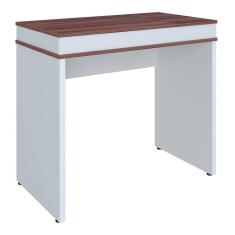 Escrivaninha Office Com Tampo Dobrável Mobile Ipê/branco