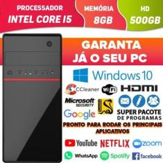 Computador Intel Core i5 Com Hdmi 8GB HD 500GB Windows 10 Wifi Desktop Pc