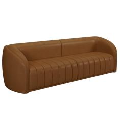 Sofá Living Decorativo 3 Lugares 292cm Meris M22 Sintético Caramelo - Mpozenato