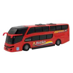 Ônibus De Brinquedo Miniatura Busão Viagem Vermelho