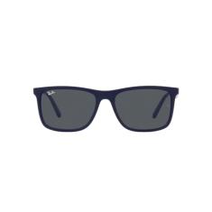 Óculos de Sol Ray-Ban 0RB4373L 665887 Tam 58 / Azul Escuro Fosco - Lentes Grey