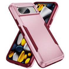 SORAKA Capa para Google Pixel 8 Capa rígida de PC Capa macia de TPU para para-choques Capa robusta de ajuste fino Capa Google Pixel 8