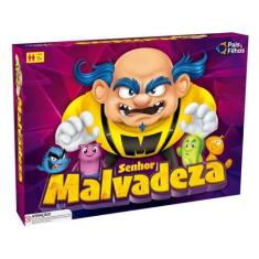 Jogo de Tabuleiro Senhor Malvadeza Desafios Divertidos, Pais e Filhos