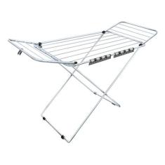 Varal De Chão Monza Alumínio Com Abas Secalux, Prata