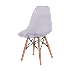 Cadeira Or Design Eames DKR Incolor, Base de Madeira