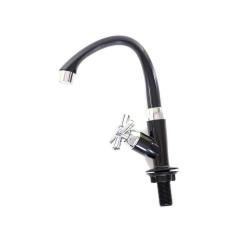 Torneira Para Lavatório Mesa Bica Alta Móvel Tigre Preta