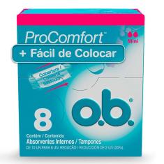 Absorvente Interno OB  Mini ProComfort 8 Unidades