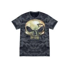 Camiseta Black Skull Tatoo Masculina Preta