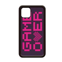 Capa rosa Game Over Pixel para iPhone 11 Pro Max para Apple Mobile Case Shell