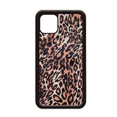 Capa de celular com design abstrato de penas de leopardo para iPhone 11 Pro Max