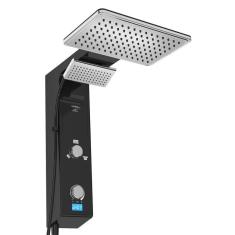 Chuveiro Hydra Falls Digital Preto / Cromado 127V