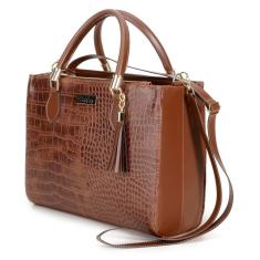 Bolsa Transversal Com Alça De Mão Feminino Estampada E Detalhes Em Metal