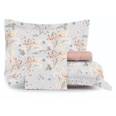 Jogo de Cama King 4 Peças Altenburg Toque Acetinado - Campo Silvestre