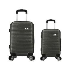 kit 2 Mala de Viagem Grande e Media AC32 c/ 4 rodas 360º - EAGLE, Chum